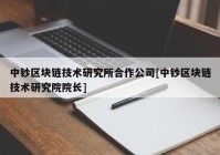 中钞区块链技术研究所合作公司[中钞区块链技术研究院院长]