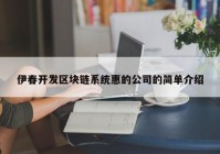 伊春开发区块链系统惠的公司的简单介绍